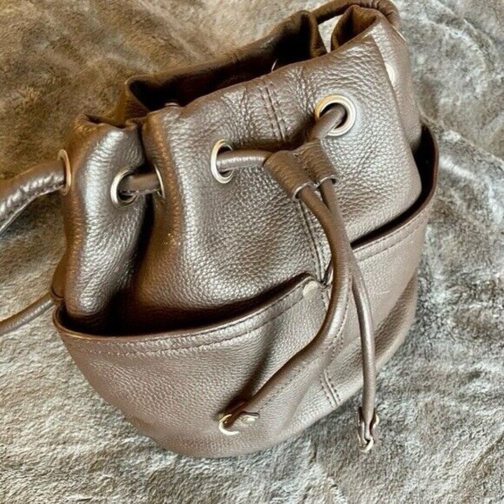Small brown leather shoulder or crossbody bag Tignanello